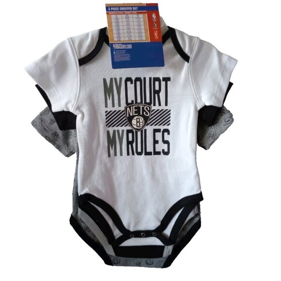 NWT NBA 3-Pack Baby Toddler One Piece Unisex Graphic Bodysuit Basketball Sz 12M - Picture 2 of 5